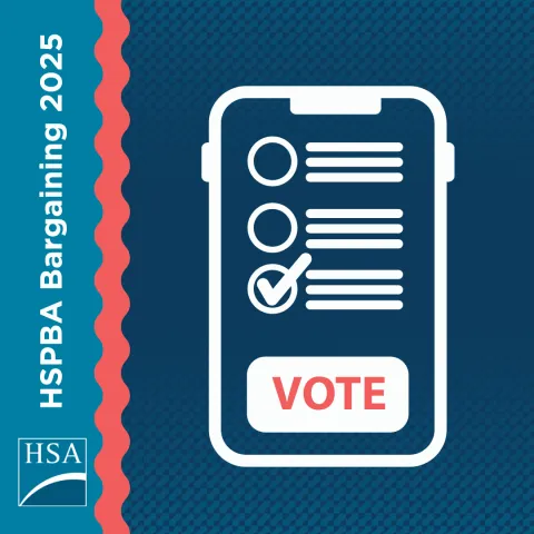 Image of a smartphone being used to vote online.