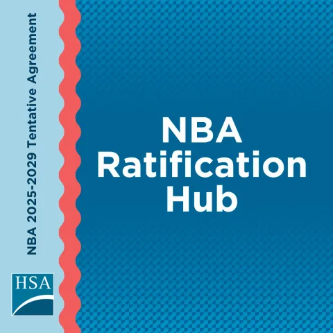 A square graphic that says "NBA Ratification Hub"