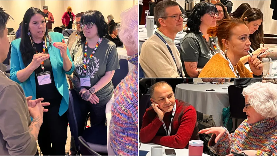 A collage of participants at the Equity Summit. 