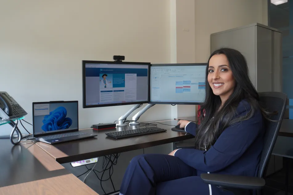 Sarah Kooner, HSA president, sits in her office.